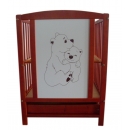 LOVYTĖ BOBAS BAJKA TEAK (SU STALČIUMI)